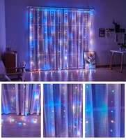 Guirlande lumineuse LED pour intérieur et extérieur, Noël, fête, mariage, vacances, 3M*3M 300LED avec étanchéité IP44 et télécommande