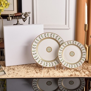 Nordic Style Bone China Wedding <b>Decor</b> <b>Plates</b> Unique Grey Marble Design Fashion Dishes & Tableware - Product Image 2