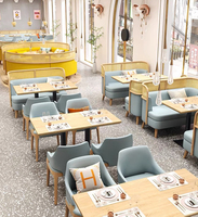 Ensembles de meubles de restaurant modernes en bois massif pour hôtels, espaces commerciaux, hôpitaux, cabines de restauration et cafés