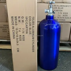 カラフルな5LB 10LB 15LB 20LB NOS CO2ガスシリンダー (CGA660バルブ付き)