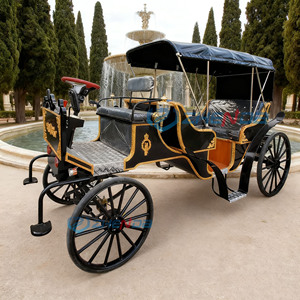 Charrette royale de style européen pour mariages, chariot à chevaux touristique familial à vendre - Product Image 3