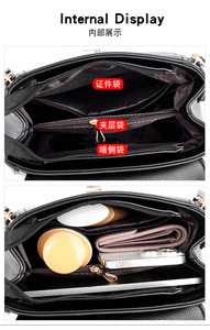 New Product European Designer Handbag Women's Fashion High-level Crossbody Purse PU Leather <b>Bag</b> Women - Product Image 6