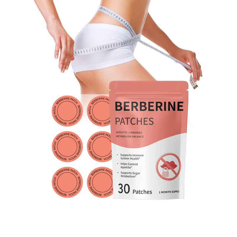 30 Pcs Supports Immune System Health Helps Control Weight Waterproof Weight Loss Transdermal Moringa Berberine Patches