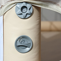 Tente de luxe gonflable en forme de maison, glamping, toile Oxford 420D, imperméable, quatre saisons, deux chambres, 5-8 personnes, tente rapide