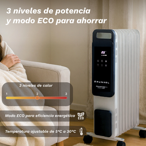 Calentador Inteligente Grunkel Radiator Smart 2500 de 2500W con 11 Elementos Programables 24H para Hogar Inteligente - Product Image 6