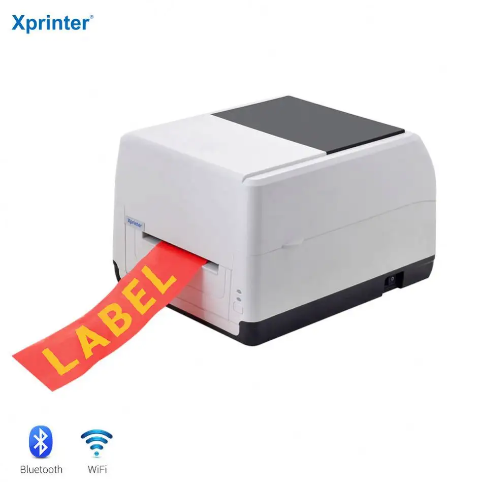 Xprinter XP-T451B גבוהה ביצועים תווית תרמית מדפסת 104mm הדפסת רוחב לבן תרמית העברת מדפסת