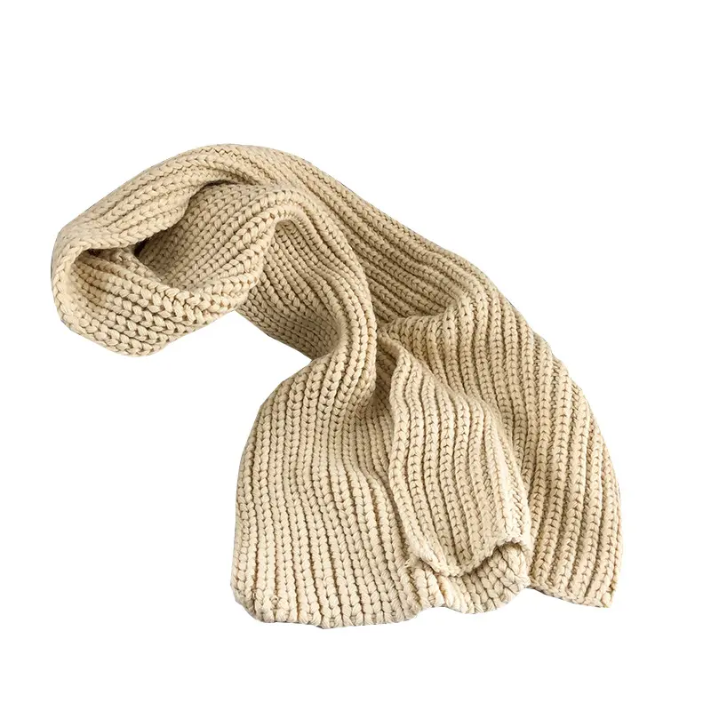 El último chal de lana unisex invierno espesar moda tejido sólido cálido suave bufanda