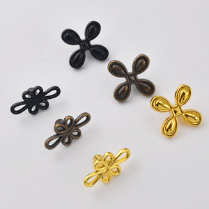 Zinc Alloy Four Leaf Clover Cabinet Handle Novelty Shape Durable Furniture <b>Knob</b> Scandinavian Style Single Hole Drawer Wardrobe - Product Image 3