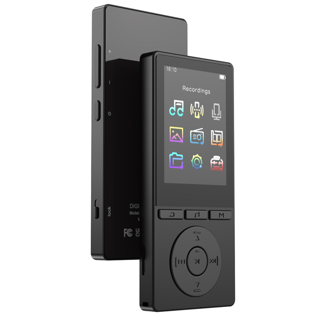 Smart Music Player 32GB Internal Memory Support 128GB TF Card Metal Body MP3 Built-in Speaker Lossless Audio for 5.3 2-4"