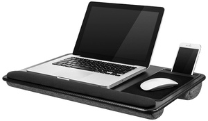 Portable Laptop Stand <strong>with</strong> <strong>Cushion</strong> for Bed and Office and Home <strong>Lap</strong> <strong>Desk</strong> <strong>with</strong> Device Ledge, Mouse Pad, and Phone Holder - Product Image 2