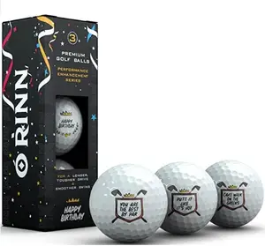 Gepersonaliseerde Mouw Van 3 Golfbal Cadeau Sets Voor Bedrijf Promotie, Nieuwigheid Golf Aanwezig