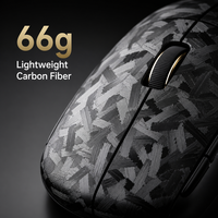 Attack Shark RS3Ultra 42000DPI Sensor PAW3955MAX Dual 8K Polling 66g Serat Karbon Tri Mode Mouse Gaming Nirkabel Isi Ulang