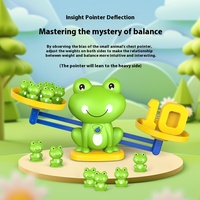 Jouets mathématiques interactifs numériques en forme de grenouille pour enfants, éducation précoce, développement cognitif, pensée logique parent-enfant