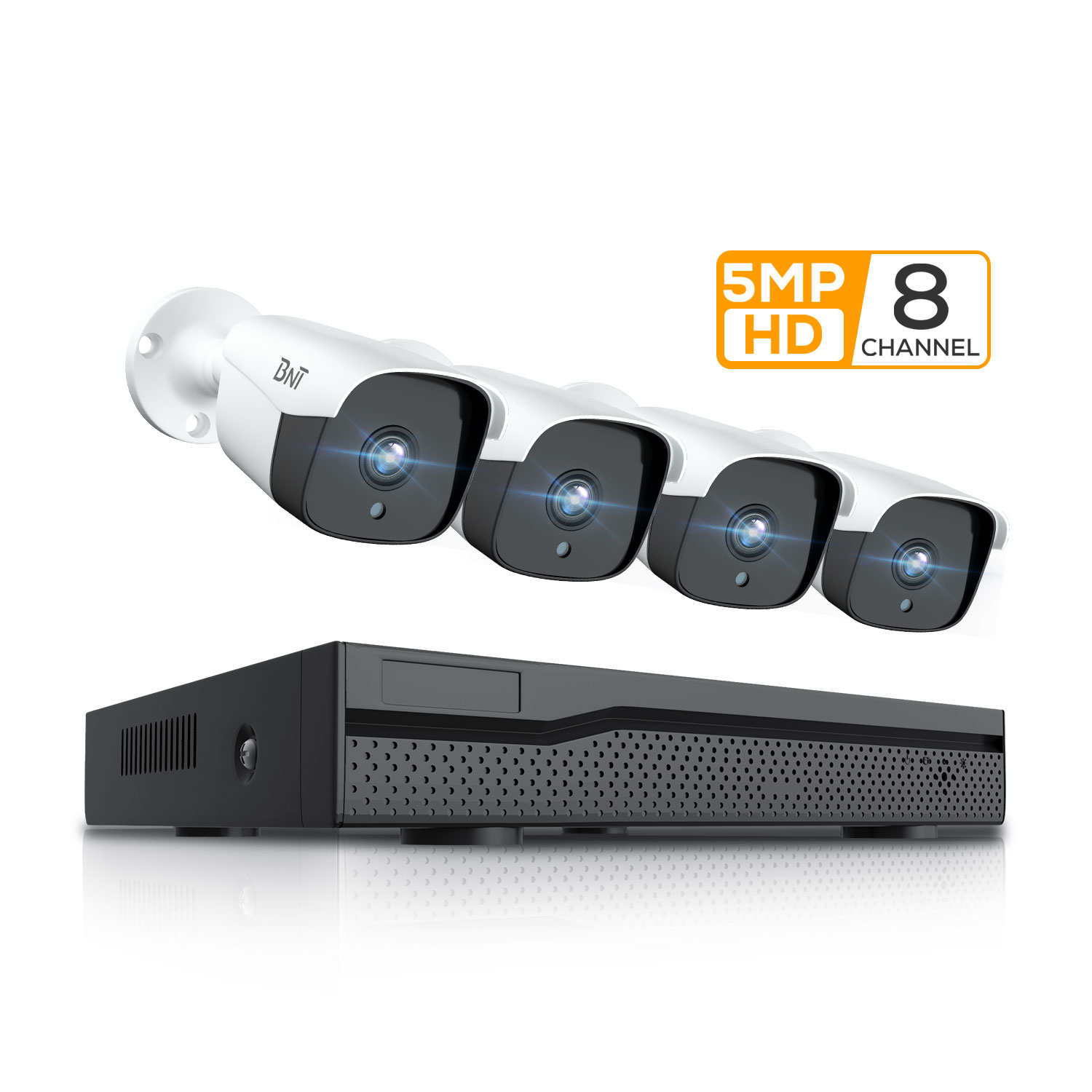 Наружный 5MP BULLET Case POE CCTV NVR Kit IP-камера безопасности