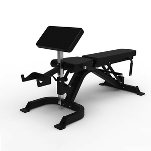 <span class=keywords><strong>Banc</strong></span> de <span class=keywords><strong>musculation</strong></span> réglable avec extension et flexion des jambes, accessoire pour flexion des bras, <span class=keywords><strong>banc</strong></span> FID réglable, équipement commercial en acier - Product Image 2