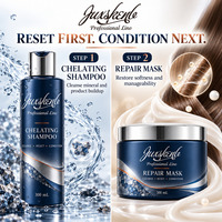 Shampooing lissant et masque capillaire réparateur à l'huile d'argan et de ricin, marque privée OEM pour le marché du Moyen-Orient, spécial eau dure