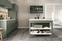 Meuble de cuisine haut de gamme, design complet, armoire modulaire de luxe avec écran vibrant