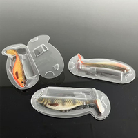 Boîtes d'emballage en plastique transparent recyclé PET pour l'affichage et l'emballage des leurres de pêche