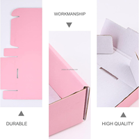 Kundenspezifische Wellpapp-Versandkartons mit Heißprägung für Kleidung, Schuhe und Parfüm – Rosa Verpackungsboxen für Unternehmen