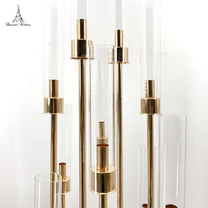 <b>Wedding</b> <b>Candle</b> Holders Table Decorations 10 Heads Gold Acrylic <b>Candle</b> Holder for Party - Product Image 1