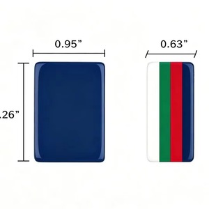 Juego de Mahjong Americano Personalizado de Acrílico con Temática, 160 Piezas Pintadas con Diseño de Fútbol, Verano, Playa, para Fiestas, Regalo - Product Image 5