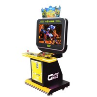 Garantie d'un an Écran LCD de 32 pouces Arcade de combat à pièces Jeux de combat à deux joueurs Boîte matérielle Console de boxe King