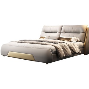JY-B363 di lusso moderno in pelle Queen Size struttura del letto di stoccaggio girevole <span class=keywords><strong>testiera</strong></span> morbida applicazione doppia camera da letto Design imbottito - Product Image 3