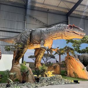 Allosaure animatronique de 11 m, dinosaure réaliste géant - Utilisation en intérieur/extérieur, construction métallique pour centre commercial, parc à thème - Product Image 2