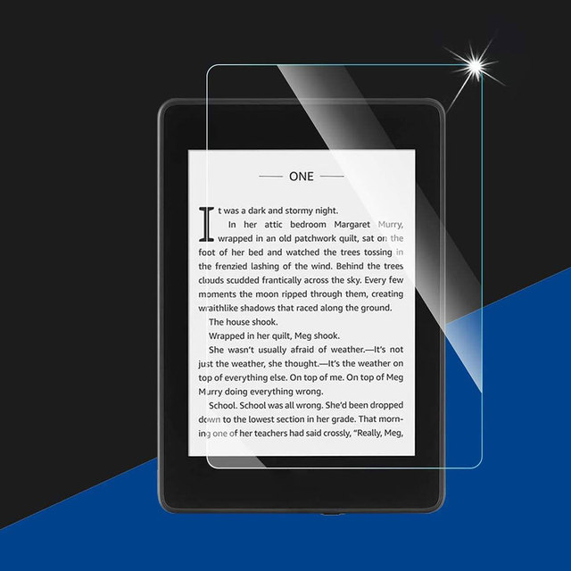 Laudtec Screen Protector for Kindle Paperwhite 5, Tempered Glass for Kindle Fingerprint Resistance, Anti-Bubble 9H Hardness Film