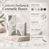 Boîte d'emballage de parfum de luxe à finition mate, logo personnalisé, carton pliable en papier blanc pour cosmétiques et soins de la peau