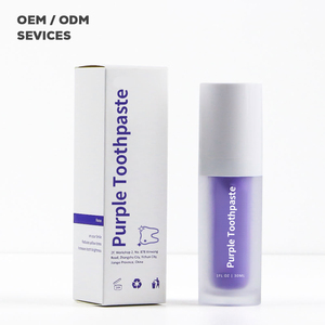 Hot Selling Purple <strong>Colour</strong> <strong>Corrector</strong> Gel OEM ODM Private Label Customized Packaging Enamel Safe Whitening <strong>Toothpaste</strong> - Product Image 1