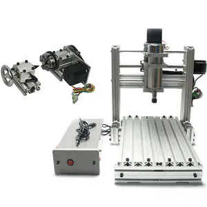 4Axis 4020 Usb-poort Bal Schroef Aluminium Mini Cnc Hout Router Machine Voor Diy Frezen Boren Graveren Hout Embossment pcb Pvc