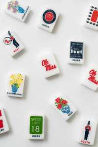 Foster - Fichas de Mahjong Oficiales de Ole Miss, 160 Piezas de Acrílico Premium con Joker Personalizado U - Product Image 2