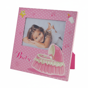 Cornice Portafoto per Bambina 90x140mm, Prodotto Decorativo per Neonati e Bambini - Product Image 2