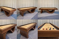Table de jeux multifonctionnelle durable pour intérieur, personnalisable, billard, tennis de table, hockey sur air, shuffleboard, football de table pour salle de jeux, villa, vacances