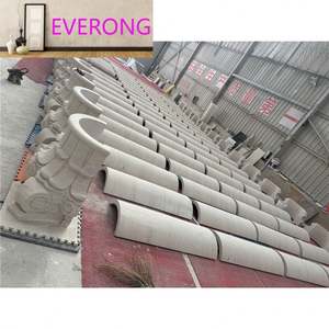 <span class=keywords><strong>Colonne</strong></span> romaine creuse <span class=keywords><strong>en</strong></span> pierre calcaire beige veinée naturelle, taille personnalisée, style design moderne - Product Image 6