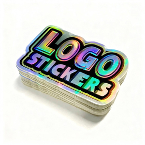 Vinyl Holographic Biểu Tượng Tùy Chỉnh Dễ Thương Động Vật Dán Tự Dính Laser Cắt Dầu Chống Thấm Nước Bằng Chứng Nhãn - Product Image 4