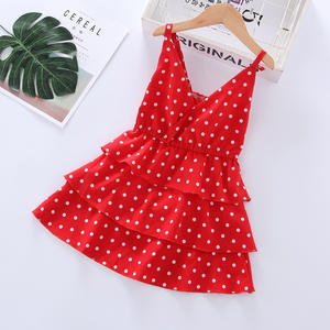 Articles les plus vendus : Robe décontractée sans manches pour enfants, imprimée à pois, style jupe gâteau, pour fêtes, vente en gros Chine - Product Image 1