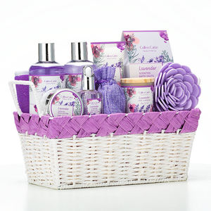 Vente <span class=keywords><strong>en</strong></span> gros à prix d'usine panier personnalisé parfumé à la lavande violette Ensemble de bain gel douche lotion pour le corps pour <span class=keywords><strong>spa</strong></span> à domicile OEM & ODM - Product Image 2