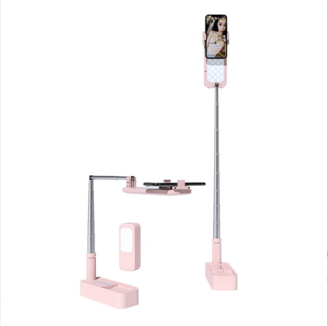 Mertouch TikTok Youtube Selfie Stand Live Streaming Portable Cell Phone Mount Charging Compatible 3.5-6.1" Phone Overhead Phone