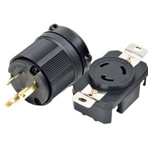 שחור אמריקאי 20a 125v נחושת חיווט נימה L5-20P L5-20R טוויסט נעילה שקע מחבר תעשייתי עם נעילה תכונה - Product Image 1