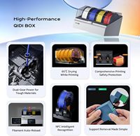 Printer 3D QIDI Official Q2 Combo Multicolor dengan Leveling Otomatis Penuh, Ruang Panas 65, Hotend Bimetal 370, Kamera AI, dan Ultra Air