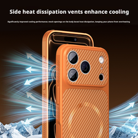 Coque Magnétique Refroidissante pour iPhone 17 16 Pro Max – Nouvelle Arrivée Été – Antichoc avec Airbag – Dissipation Thermique – Housse de Protection Mate
