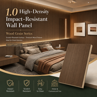 Revêtement mural ignifuge, résistant aux chocs et imperméable pour la décoration intérieure des halls et couloirs d'hôtels 5 étoiles, usage commercial
