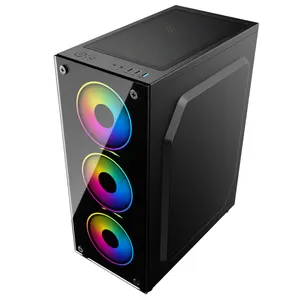 Beliebteste hochwertige Gaming PC Desktop-Computer Gaming ITX-Gehäuse ATX RGB Computer gehäuse & Türme CPU-Gehäuse