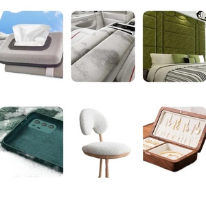 Tela de Gamuza Autoadhesiva de PET PVC, Tejido Aterciopelado Adhesivo <span class=keywords><strong>para</strong></span> Tapicería de Techo Interior de <span class=keywords><strong>Coche</strong></span>, Decoración, Película <span class=keywords><strong>para</strong></span> Cambio de Color de Automóvil - Product Image 6