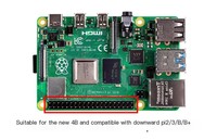Raspberry Pi 4ème génération type B fabriqué au Royaume-Uni, carte mère Raspberry Pi 4B pour l'intelligence artificielle, kit de développement pour mini-ordinateur