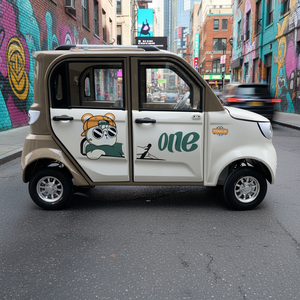 Veicolo Elettrico a <span class=keywords><strong>4</strong></span> Porte e <span class=keywords><strong>4</strong></span> Posti, Auto Compatta per Adulti a <span class=keywords><strong>4</strong></span> Ruote, Mini Auto Elettrica Senza Patente - Product Image 3