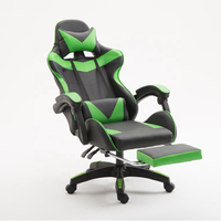 Fauteuil Gamer de Bureau Inclinable en Similicuir à Dossier Haut, Confortable et Abordable, avec Repose-Pieds et Logo Personnalisé