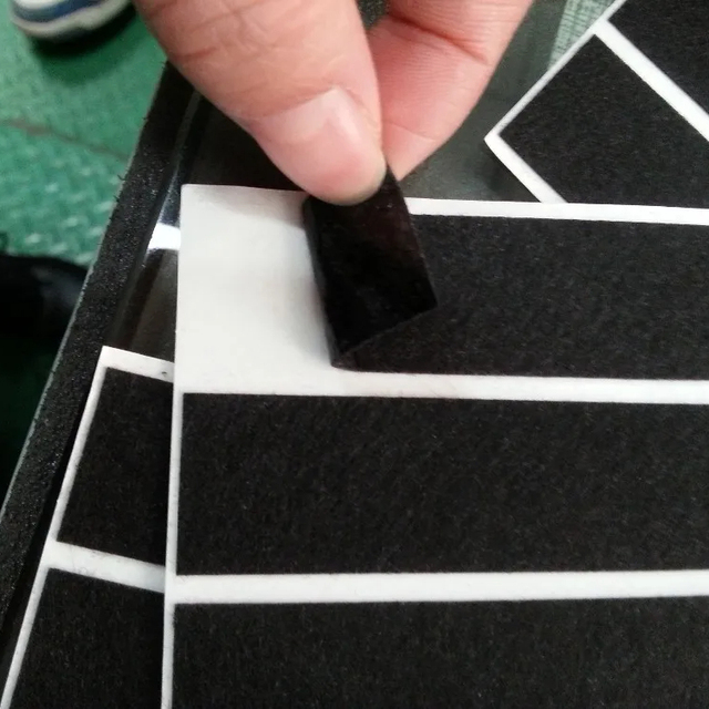 Self Adhesive Black Felt Tape Single Sided Coated With Heat Resistant